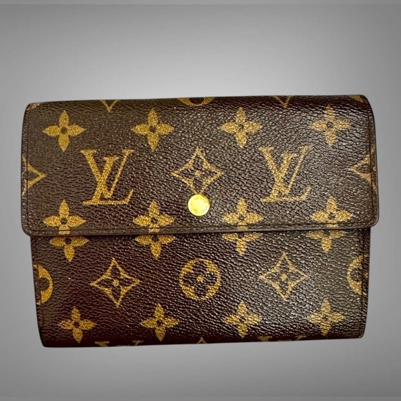 Authentic Louis Vuitton Monogram Porte Tresor Etui Papiers Trifold Wallet - Picture 1 of 5